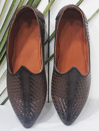 BLACK - BROWN TRADITIONAL JHUTTI FOR MEN