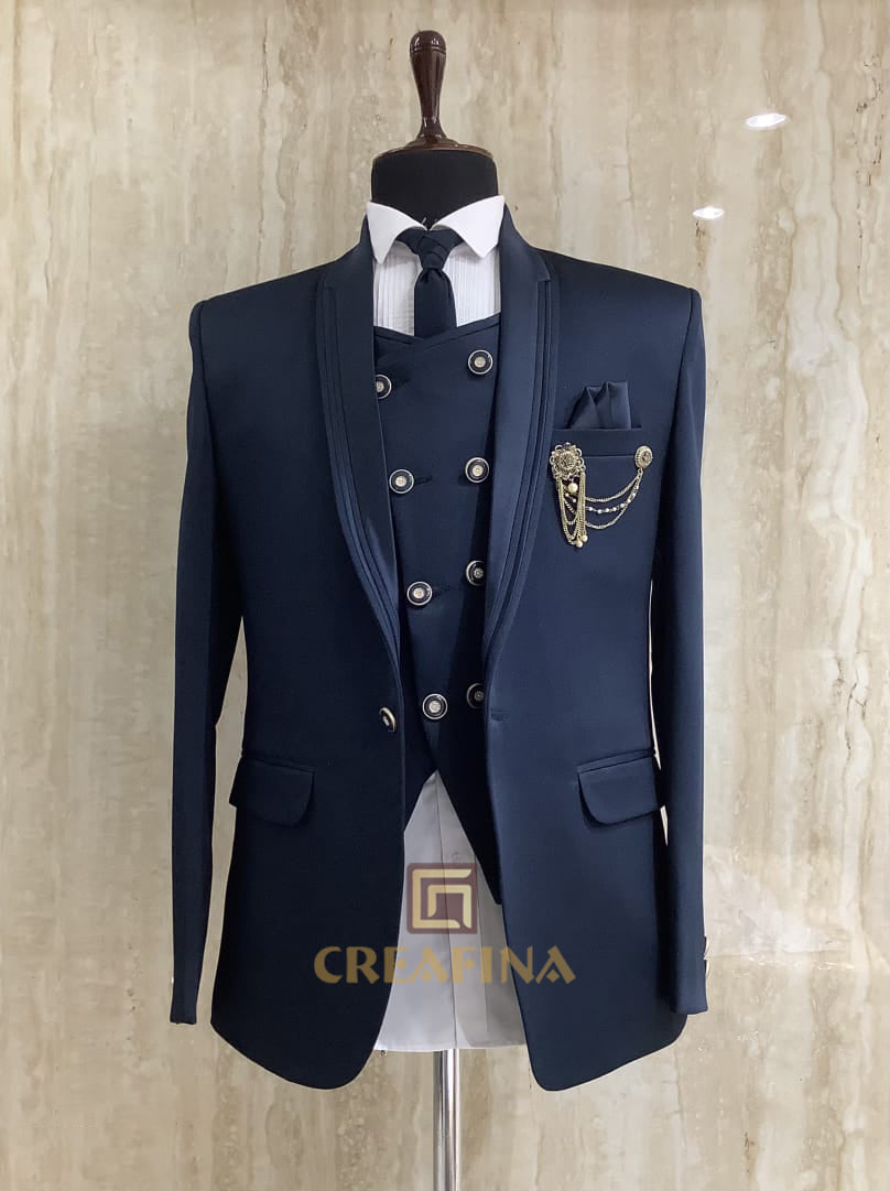 CLASSIC NAVY BLUE SUIT FOR MENS