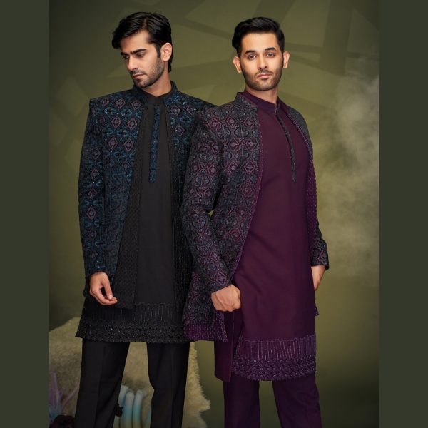 Bridalwear , Bride , Designer Sherwani , Ethnicwear , Groom , Groomsherwani , Groomwear , Handwork , Indo , Indowestern , Jodhpuri , Kurtaset , Latest Sherwani , Menssuit , Safa Pagari , Sherwani , Suits , Wedding , Weddingwear