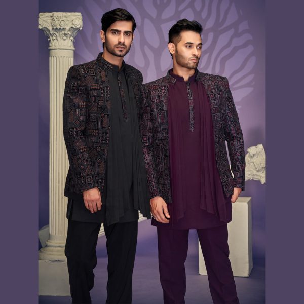 bridalwear, bride, designer sherwani, Ethnicwear, groom, groomsherwani, groomwear, indo, indowestern, jodhpuri, kurtaset, latest sherwani, menssuit, safa pagari, Sherwani, Suits, wedding, weddingwear,handwork