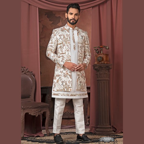 Bridalwear , Bride , Designer Sherwani , Ethnicwear , Groom , Groomsherwani , Groomwear , Indo , Indowestern , Jodhpuri , Kurtaset , Latest Sherwani , Menssuit , Safa Pagari , Sherwani , Suits , Wedding , Weddingwear